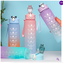 Kit 3 Garrafas De Água Com Frases Motivacionais Até 2L Colorida U