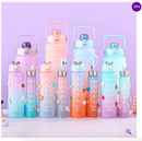 Kit 3 Garrafas De Água Com Frases Motivacionais Até 2L Colorida U